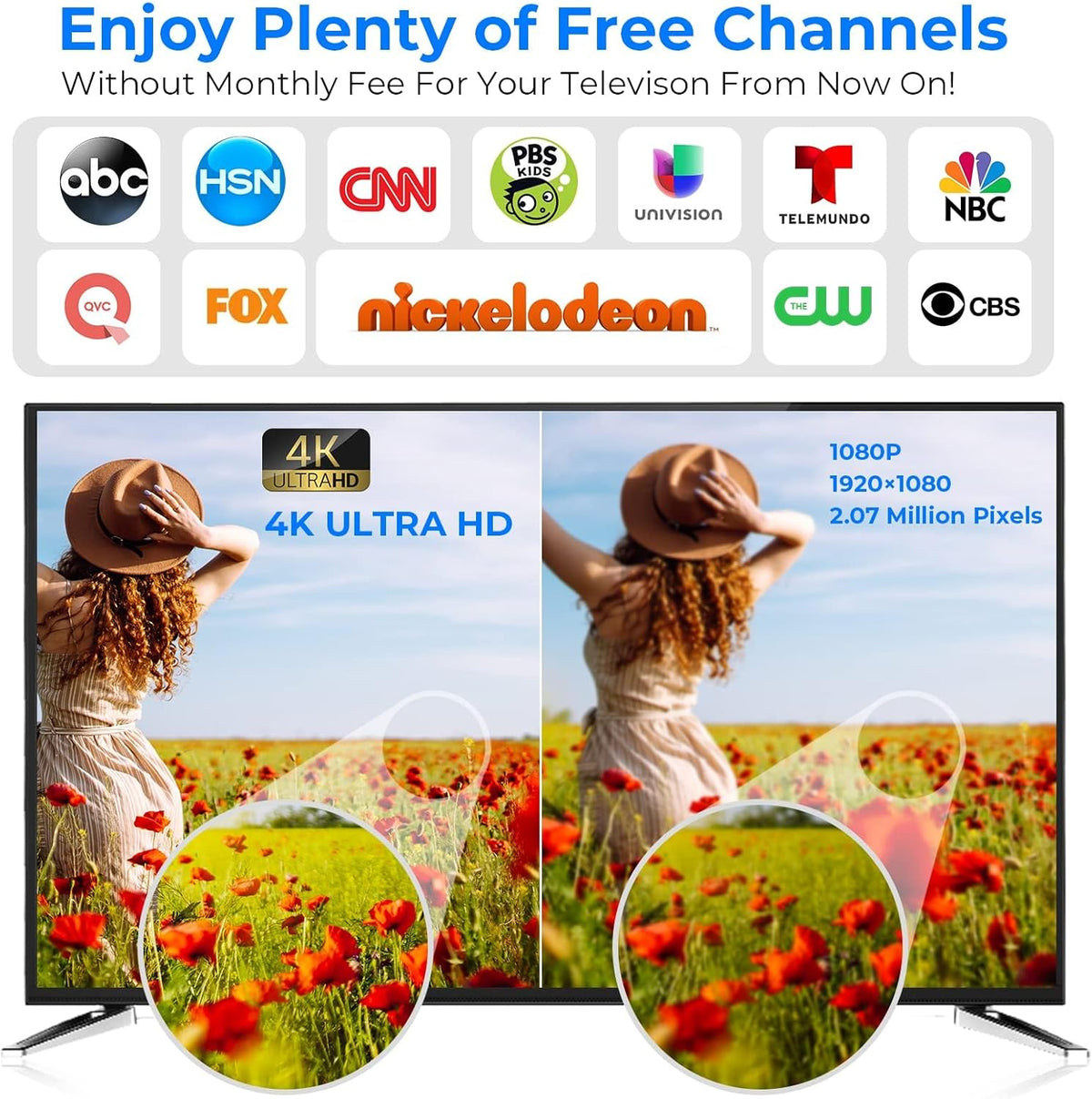 Amplified HD TV Antenna with 52ft Coax Cable X58215