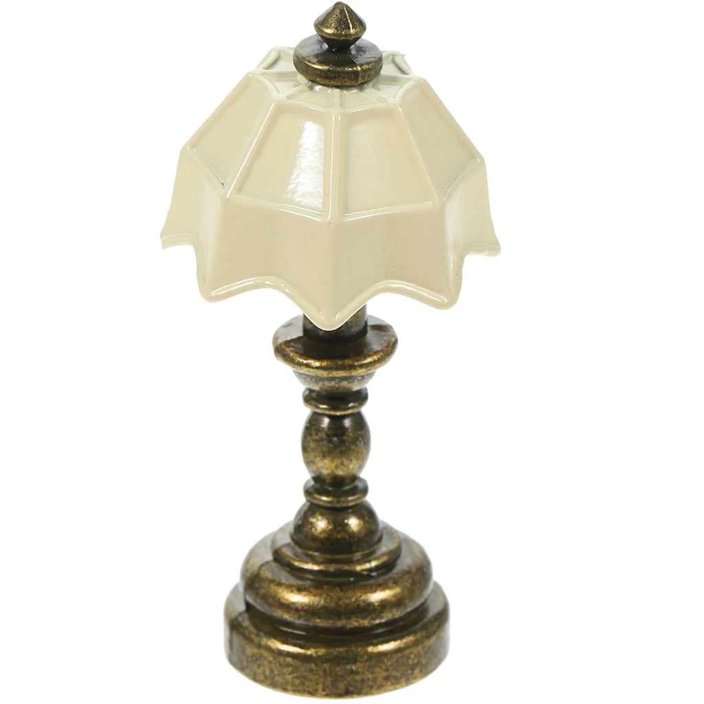 White Vintage Metal Dollhouse Lamp Bedside Table 5 Pack H4160