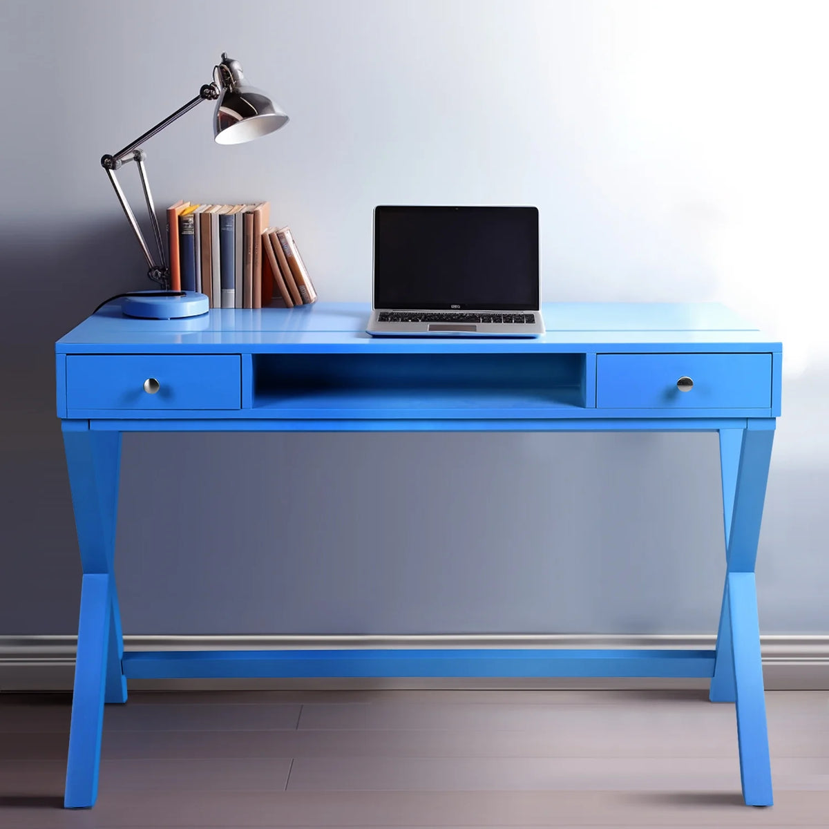 44 inch Writing Study Desk with 2 Drawers U7040