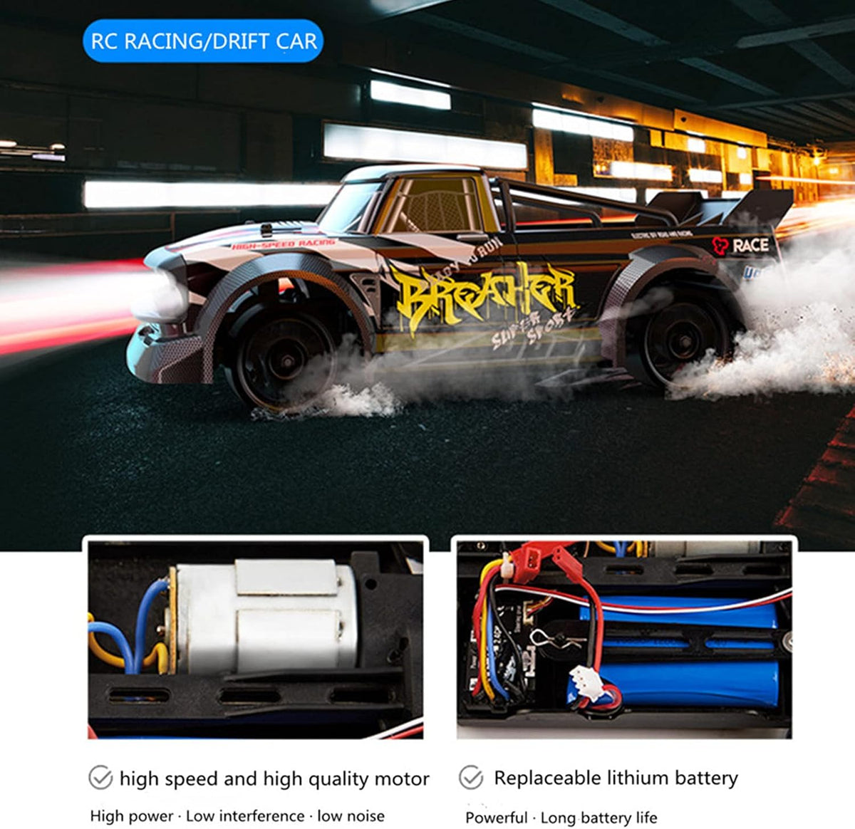 1:16 Scale 2.4GHz Remote Control RC Drift Car E244800