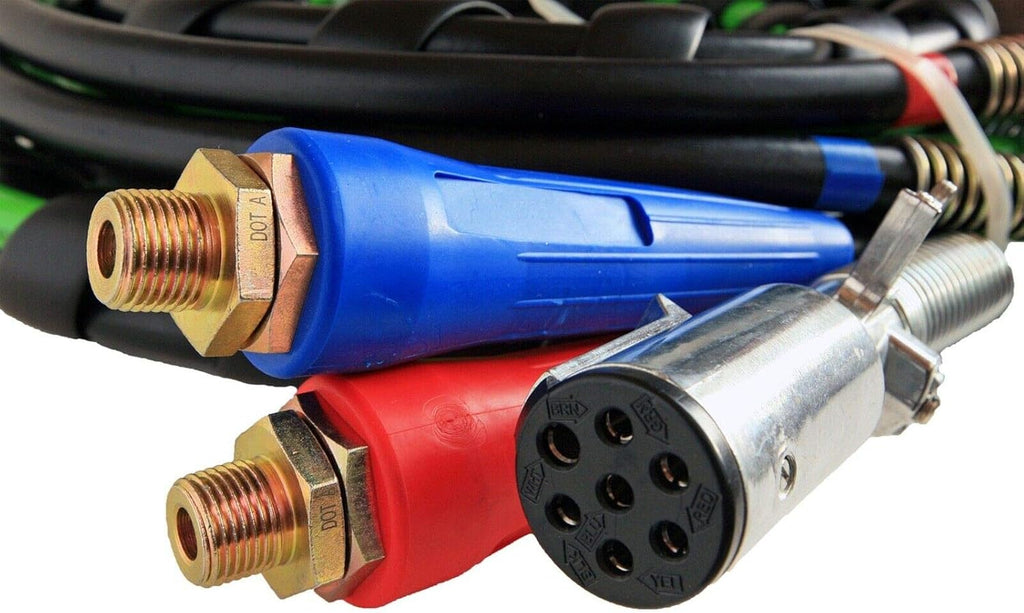 3 in 1 ABS Electrical and Rubber Air Line Hose Assemblies 12 FT Black G976848