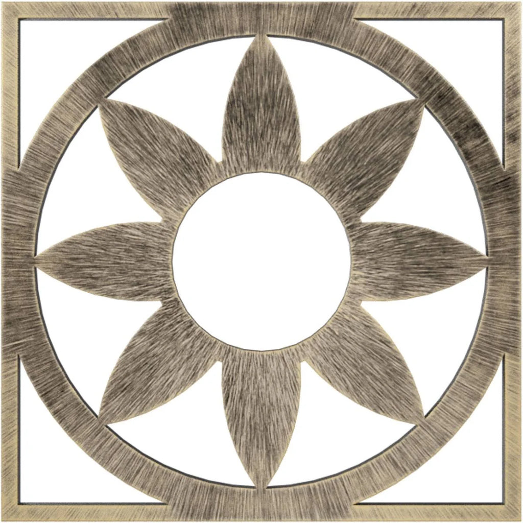 Antiqued Pale PVC Pierced Ceiling Medallion S65927
