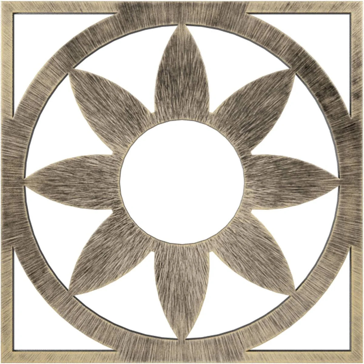 Antiqued Pale PVC Pierced Ceiling Medallion S65927
