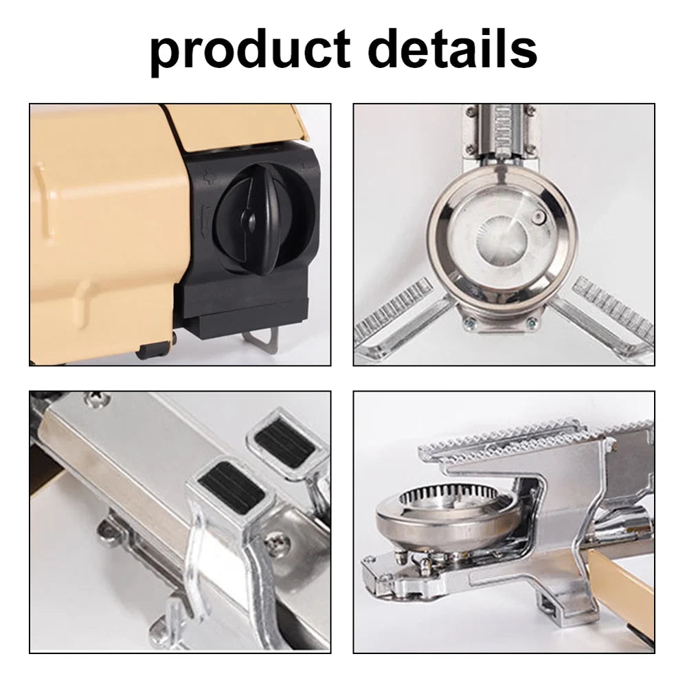Portable Folding Camping Butane Stove 2600W with Electronic Ignition Carrying Bag T2981