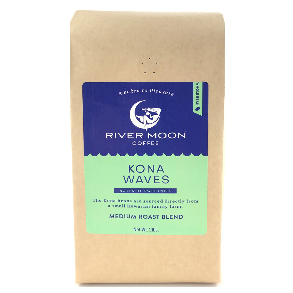Kona Waves Whole Bean Medium Roast Coffee, 2 lb. Z40858