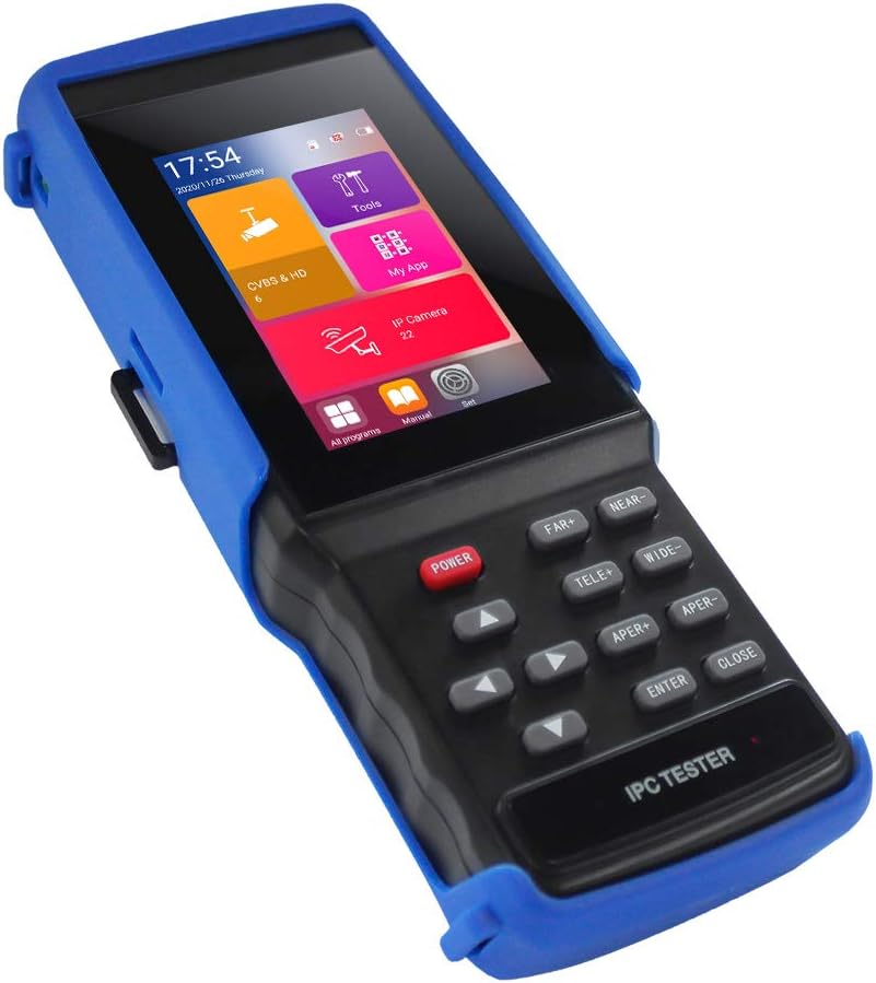 4 Inch Touch Screen IP Camera Tester with WiFi and PoE Power Output H730