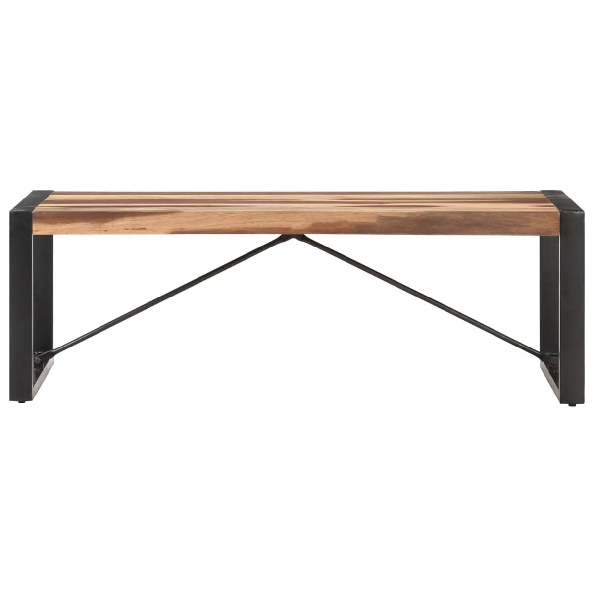 Acacia Wood Coffee Table with Steel Legs A498042