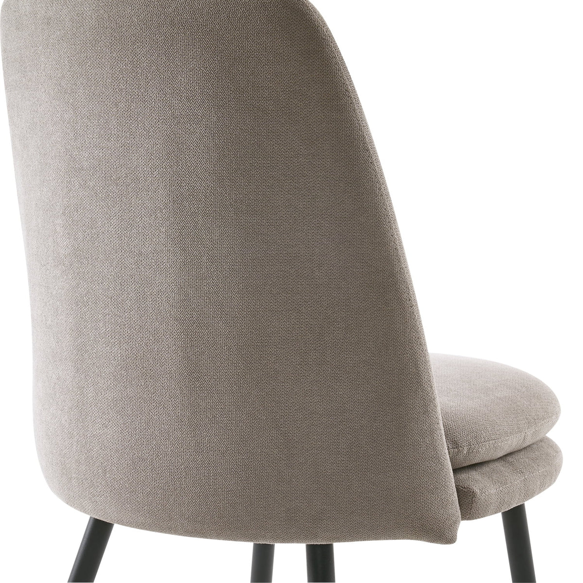 Gray Upholstered Dining Chairs Set of 2 P1790