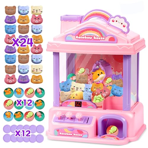 Mini Vending Arcade Capsule Claw Machine with LED Lights O57123