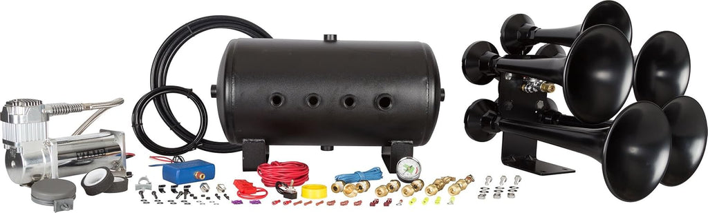 5 Gallon 150 PSI Train Horn Kit with 5 Trumpets P70675