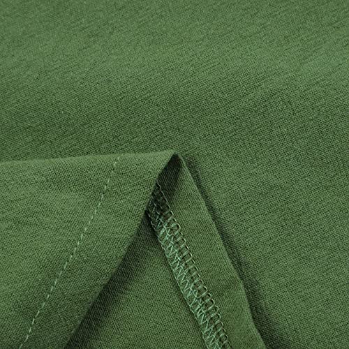 Women Linen Cotton Elastic Waist Drawstring Long Wide Leg Pants R8054
