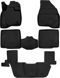 Black 3 Row Floor Mats Liner Set X129