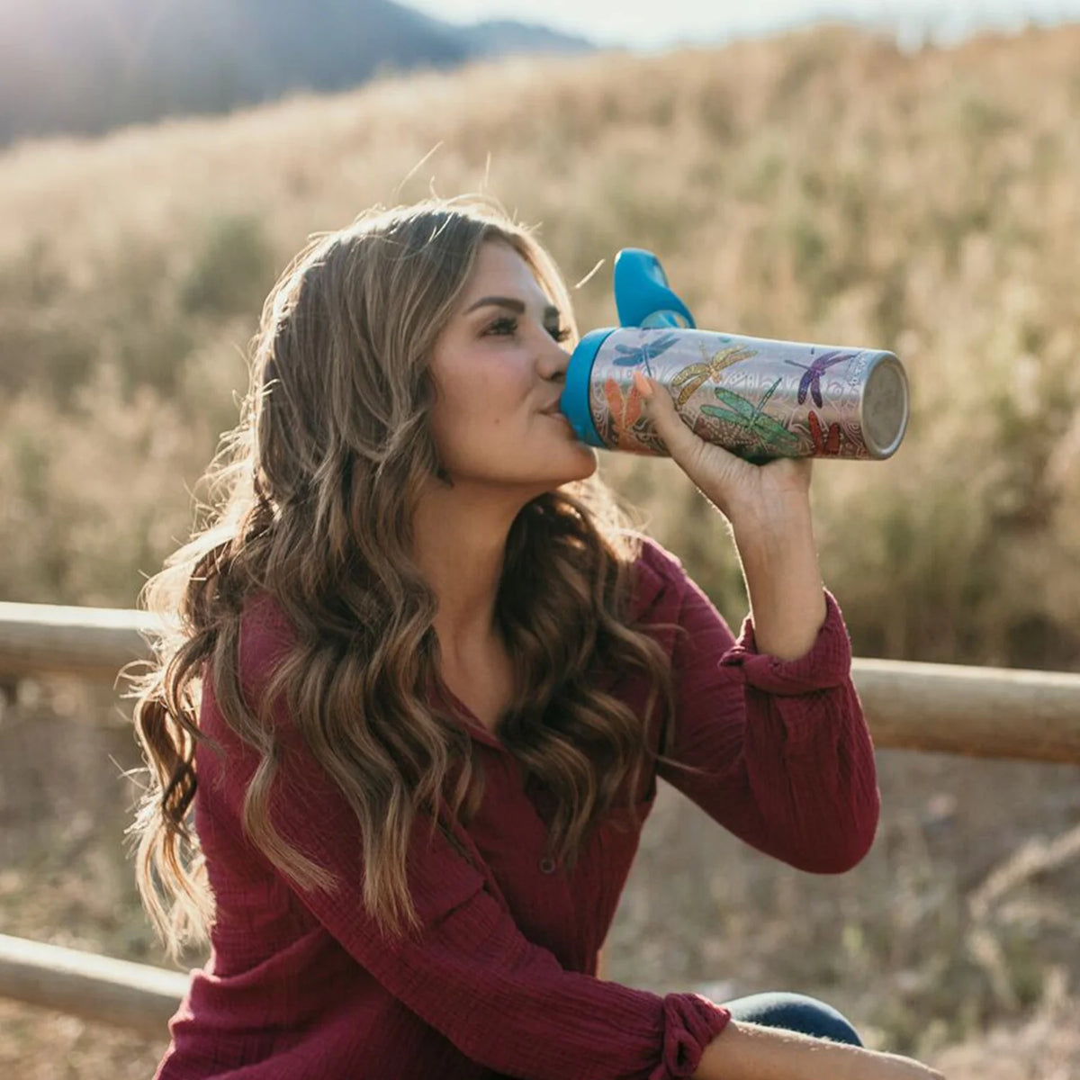 24 oz Stainless Steel Water Bottle with lid W887