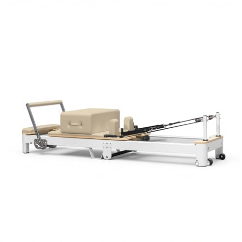 Foldable Pilates Reformer Machine with Reformer Box and Jump Board T2306