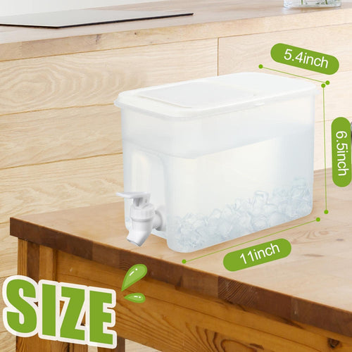 1 Gallon Plastic Drink Dispenser with Spigot and Lid, 3 Pcs M16337