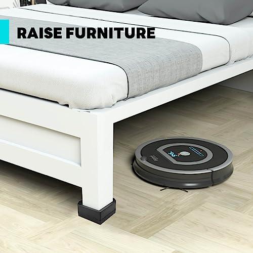 Black 4 Pack Furniture Risers 1.5 Inch C38121