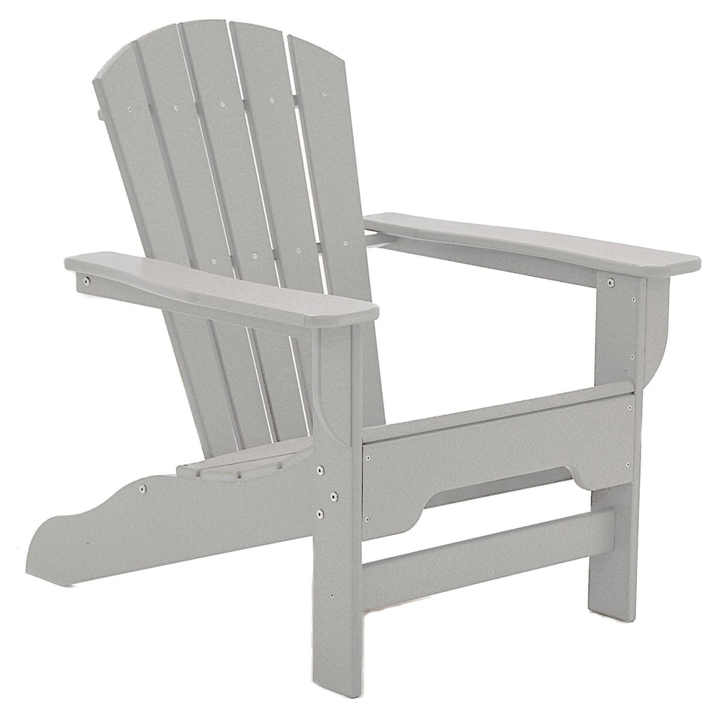 Light Gray Recycled Plastic Adirondack Chair N240