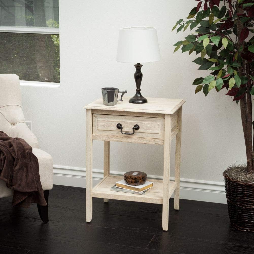 Acacia Wood Accent Table S36941