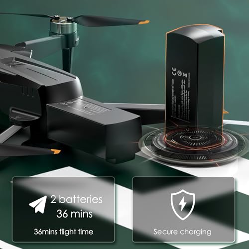 Brushless Motor Drone with Camera, 1080P HD Camera, 2 Batteries, Carrying Case D86195