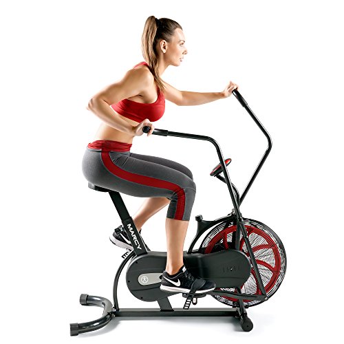 Air-Resistance Exercise Fan Bike With Dual Action Handlebars O3522