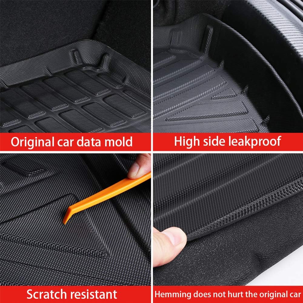 Cargo Liner Rubber Floor Mat Black Pack of 2 H293
