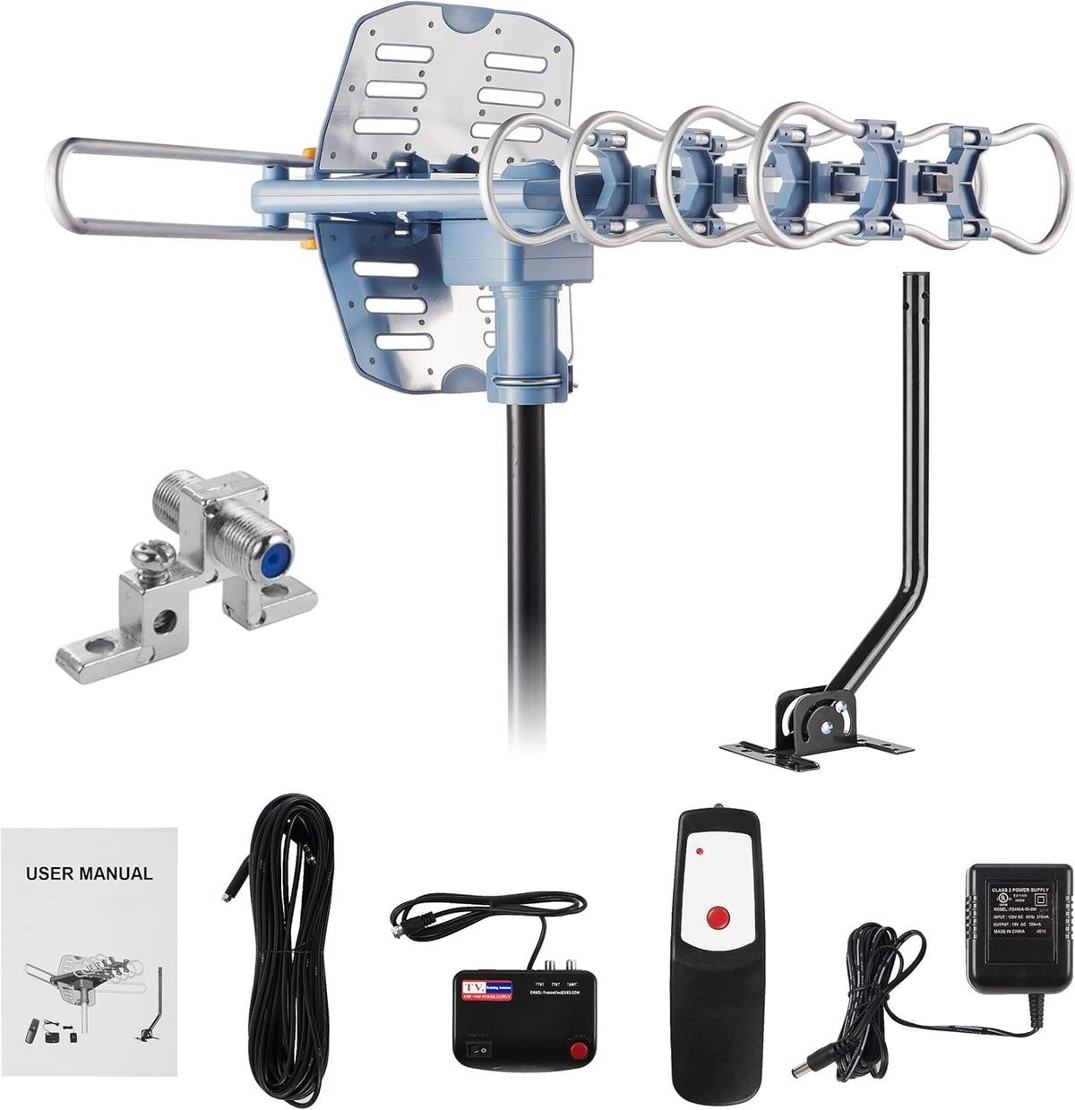 Digital Amplified Outdoor HDTV Antenna with 60FT Coax Cable Y2776