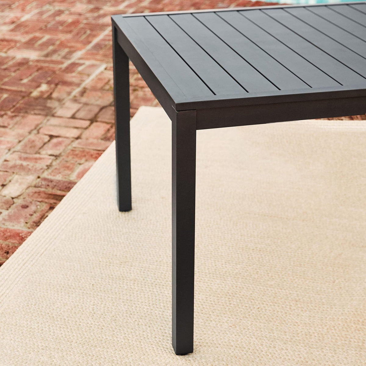 7-Piece Gray White Sling Chairs and Dining Table Outdoor Furniture C6991