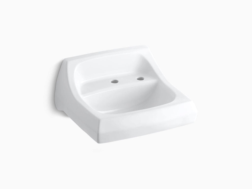 White Wall-Mount Bathroom Sink M73707