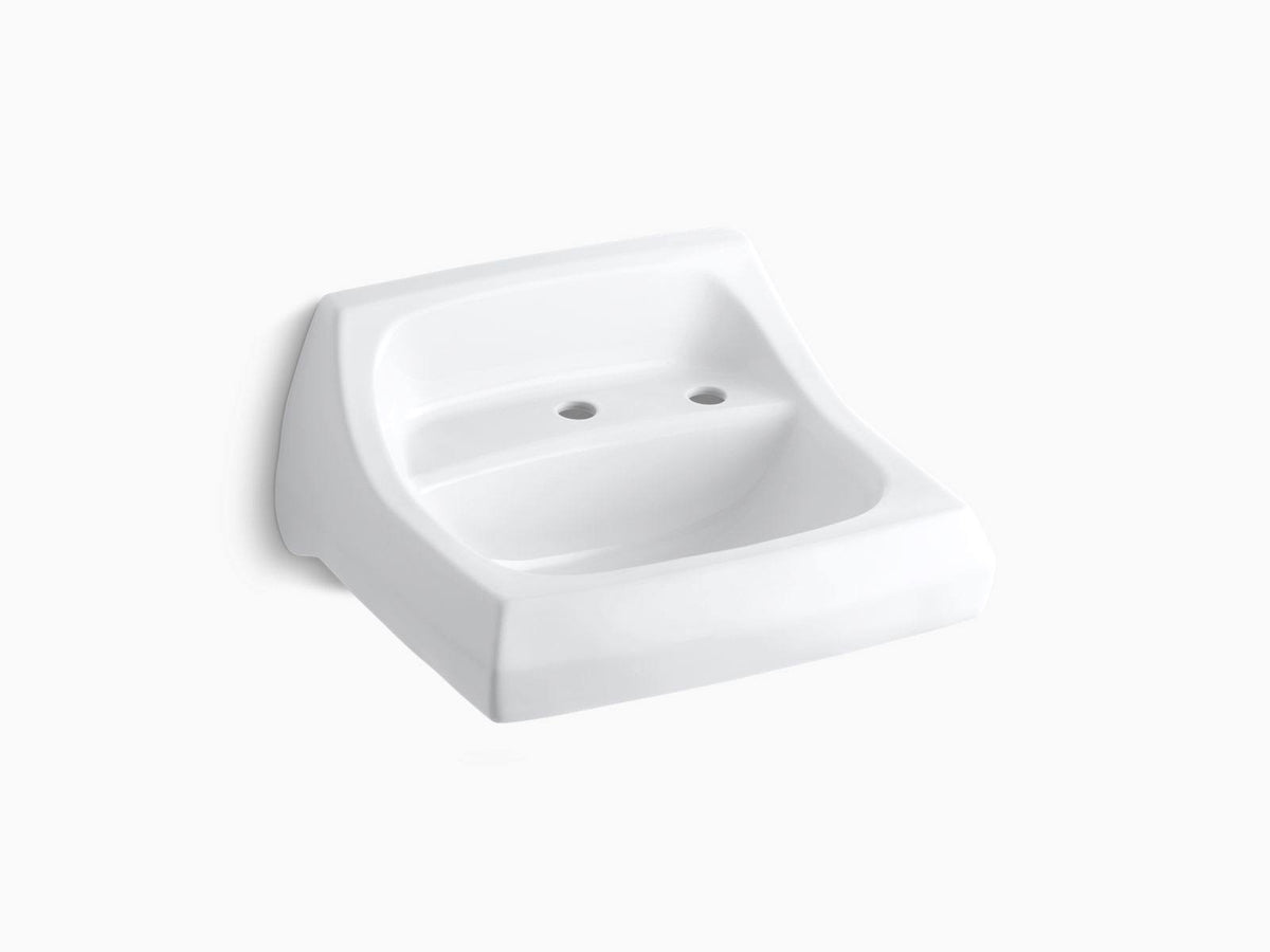 White Wall-Mount Bathroom Sink M73707