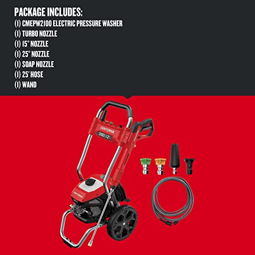 Electric Pressure Washer, Cold Water, 2100-PSI, 1.2 GPM, Corded F147