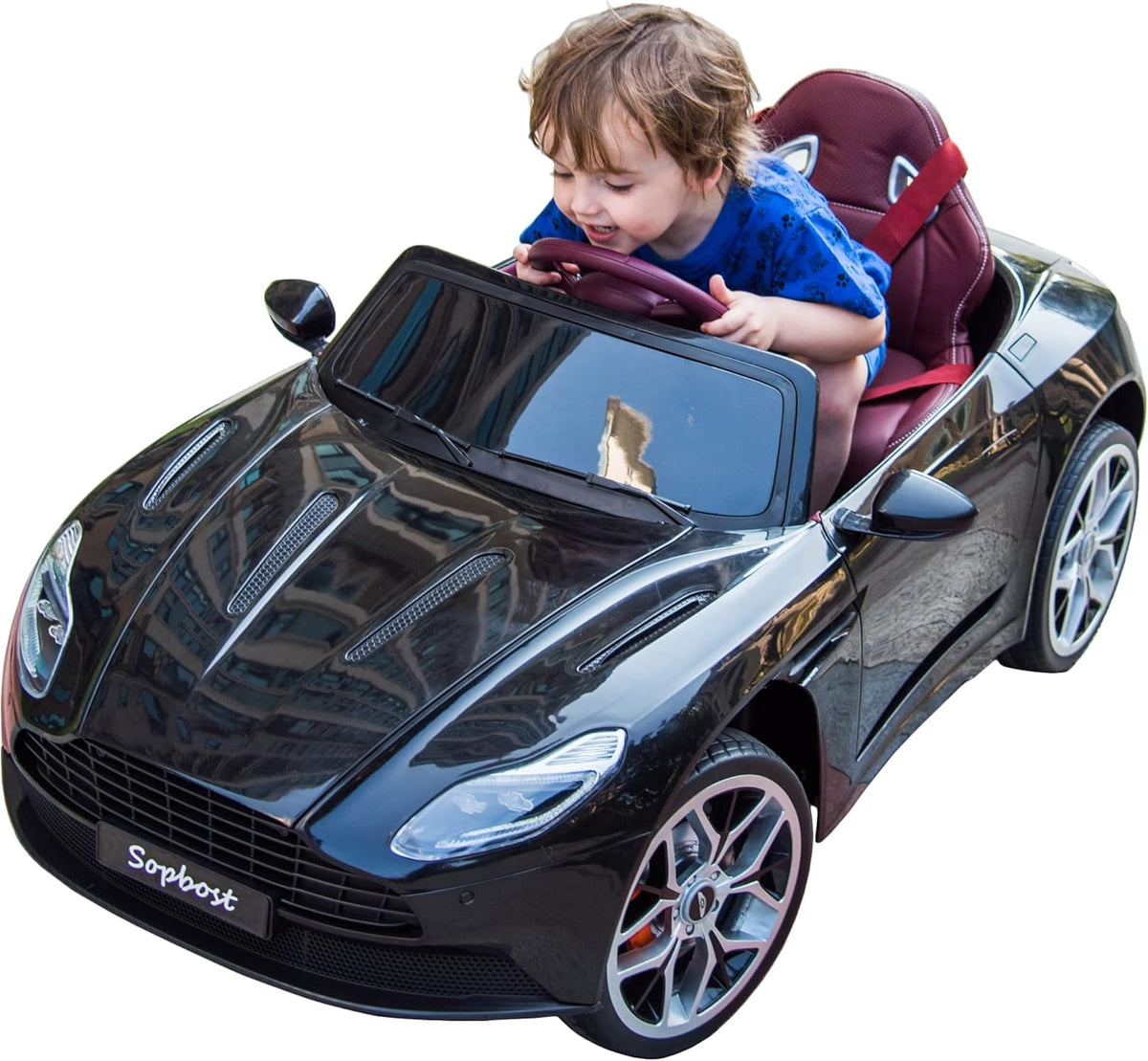 12V Electric Ride On Car with Remote Control EVA Tires White T97279