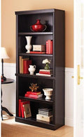 Estate Black 5-Shelf Bookcase Y89780