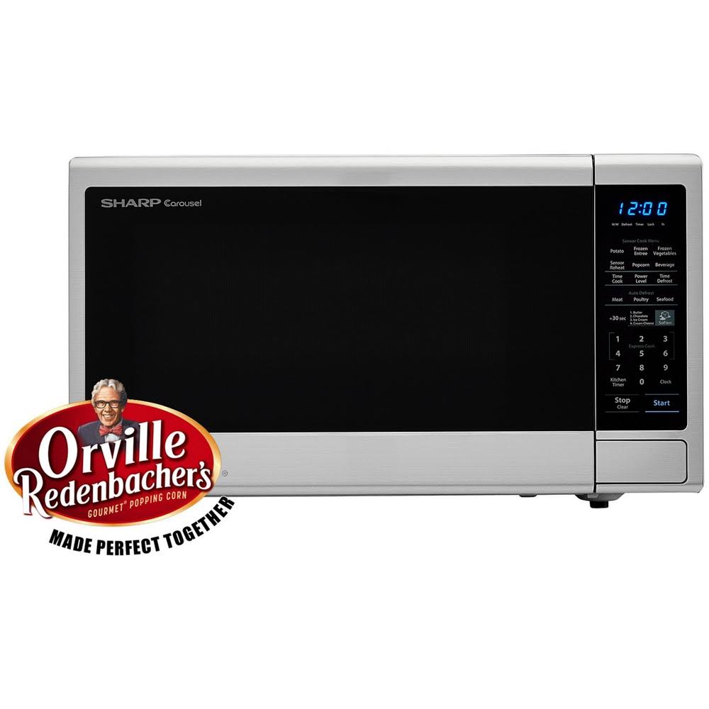 1000W Black Carousel Countertop Microwave X2040