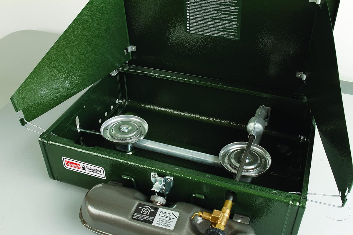 Green Double Burner Fuel Stove S4821