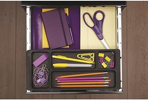 3 Drawer Metal File Cabinet with Pencil Drawer Black D862