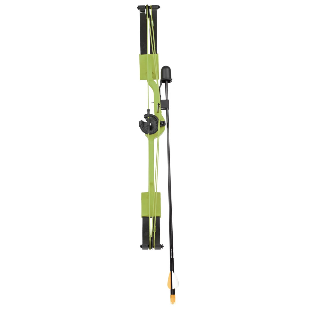 Green Youth Bow with Whisker Biscuit, Arrows, Armguard, and Arrow Quiver S315