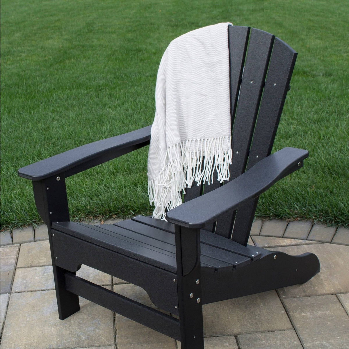 Light Gray Recycled Plastic Adirondack Chair N240