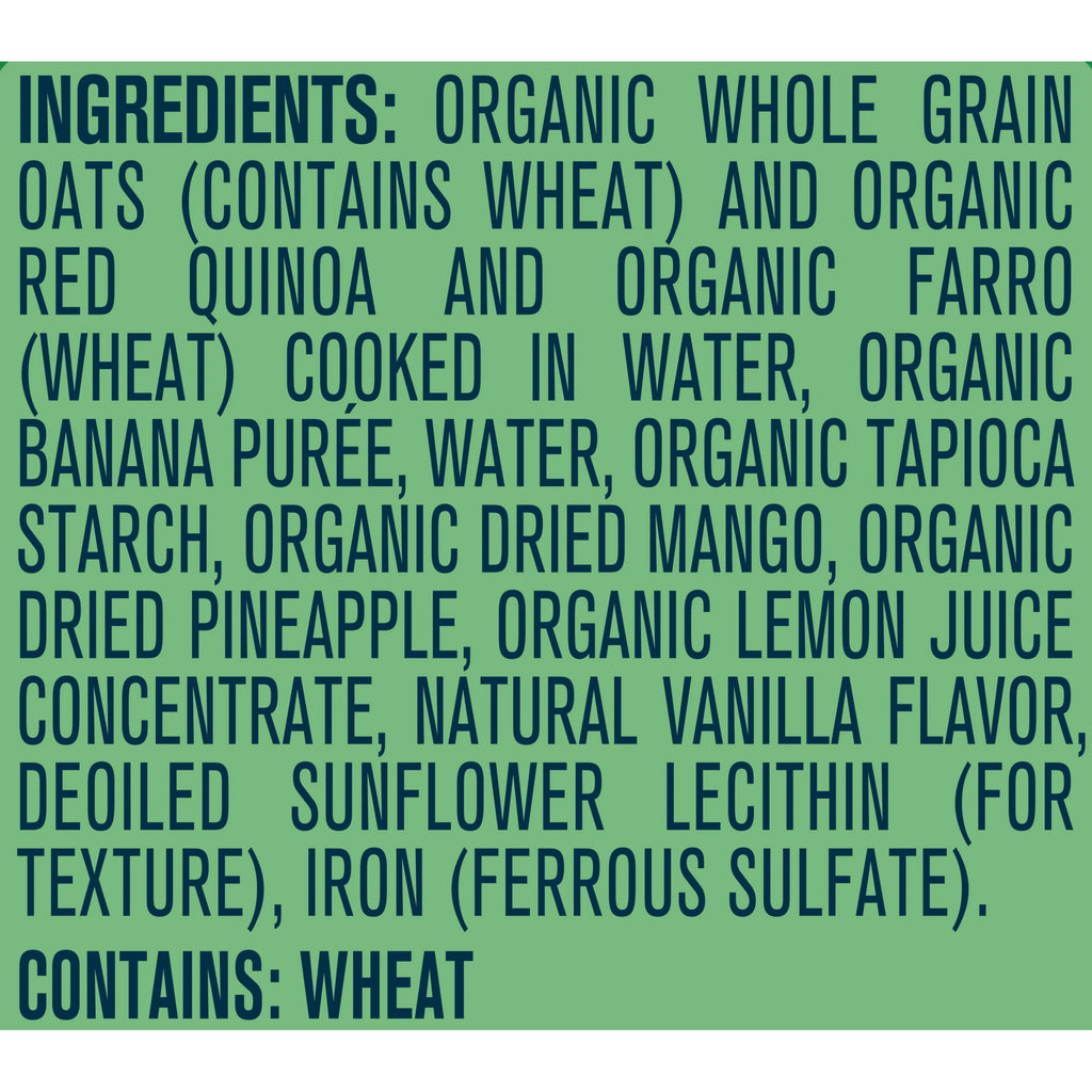 Organic Baby Oatmeal, Tropical Fruits, 4.5 oz (Pack of 8) M2947