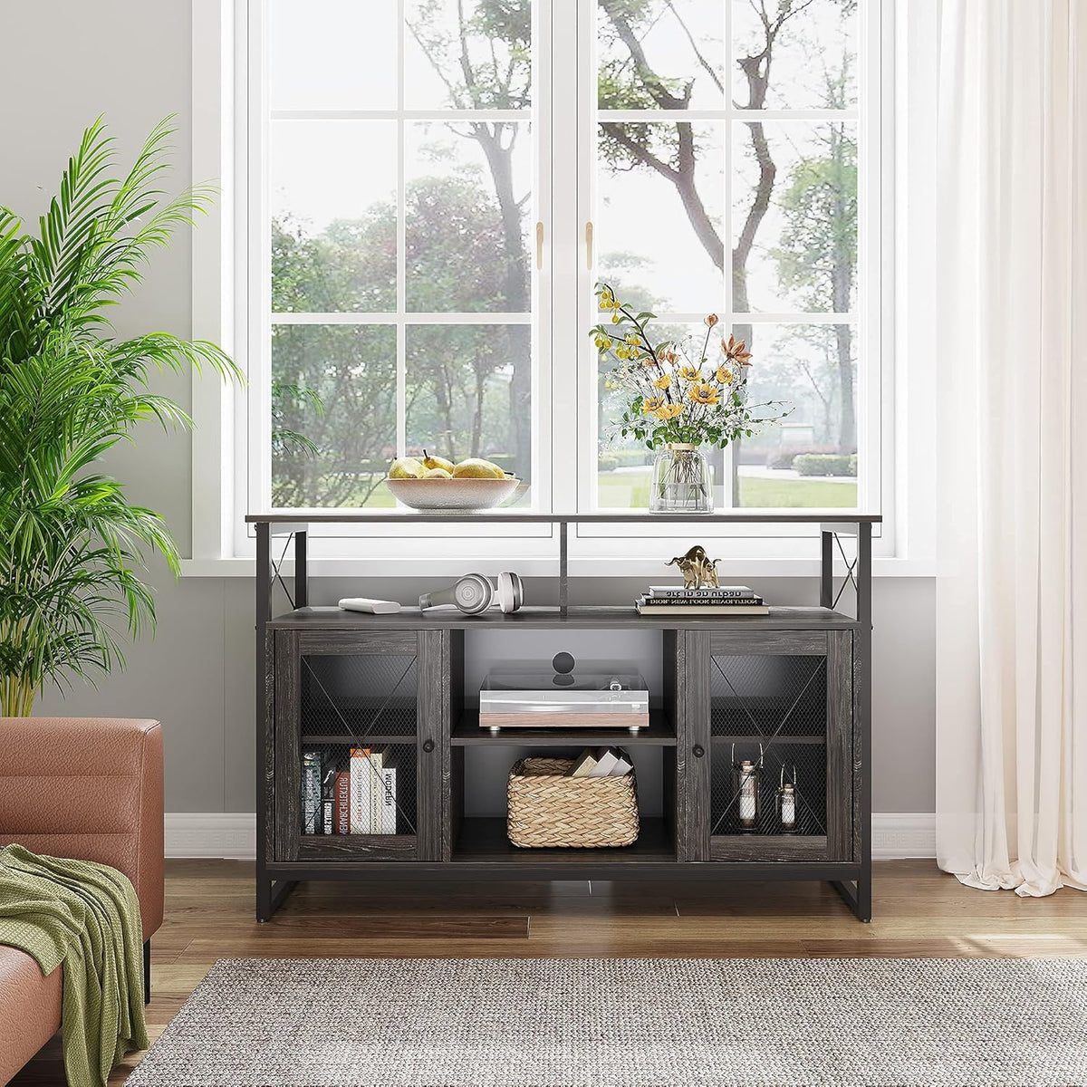 55 inch TV Stand with Storage Cabinet E490115