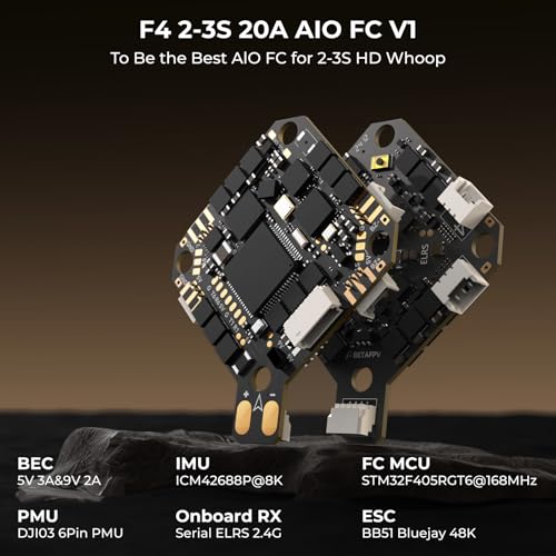 2.2inch Cinewhoop Drone with HD Digital Bracket, 1104 7200KV Motor, F4 2-3S 20A FC, COB LED Strip Z5495