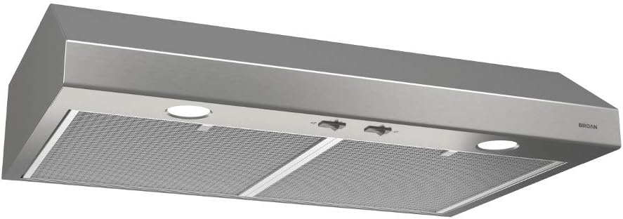 Stainless Steel 24-inch Under Cabinet Range Hood with Light D46579