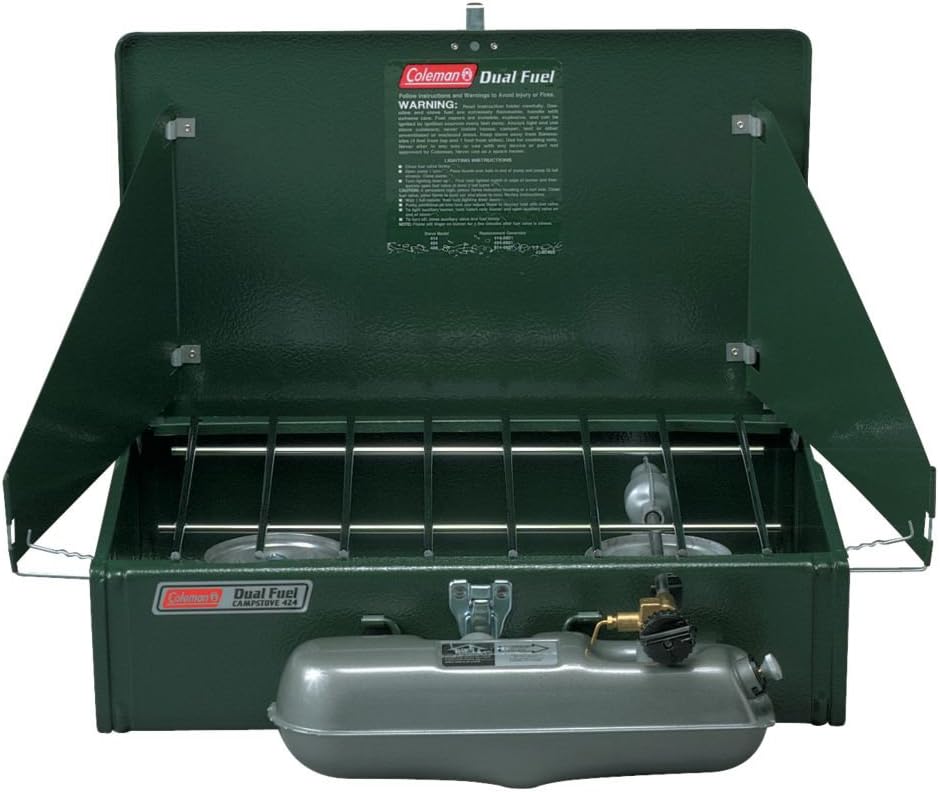 Green Double Burner Fuel Stove S4821
