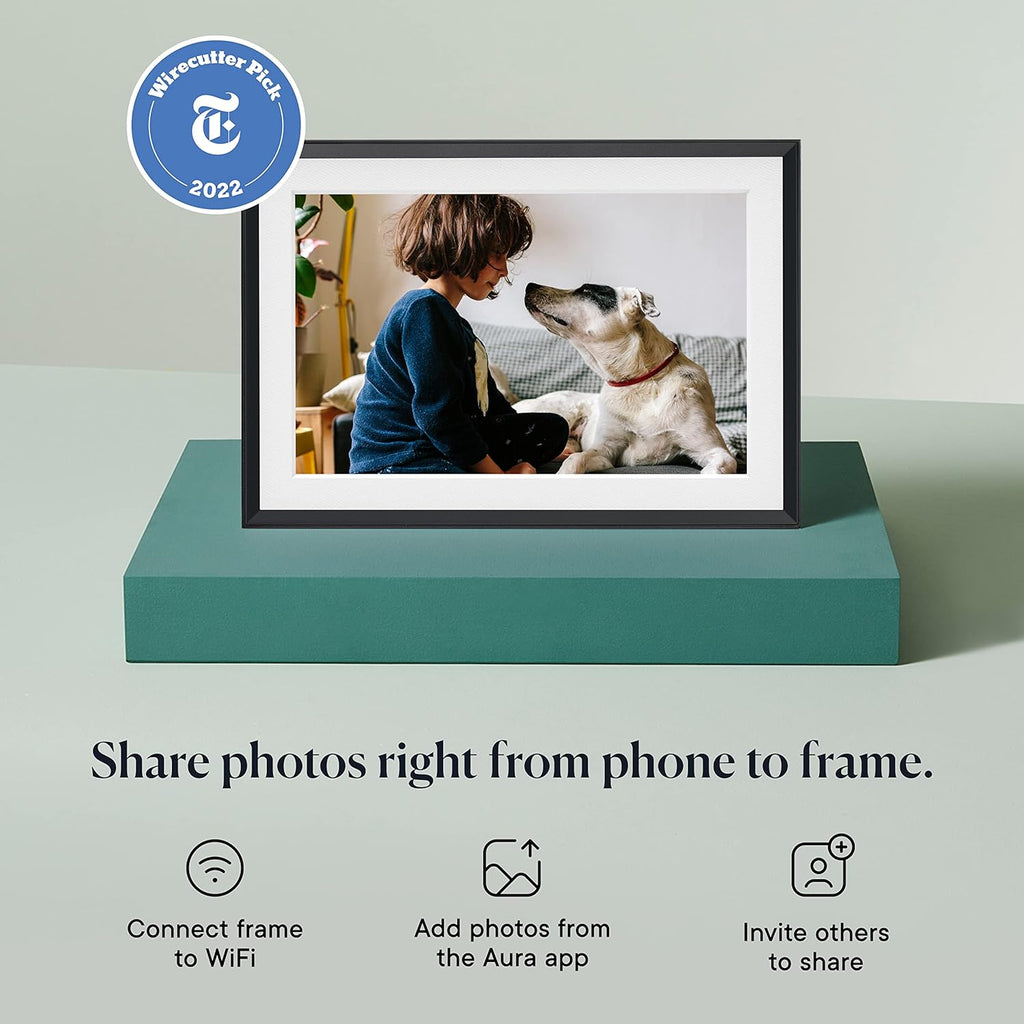 10.1" WiFi Digital Picture Frame (Gravel with White Mat) C928230