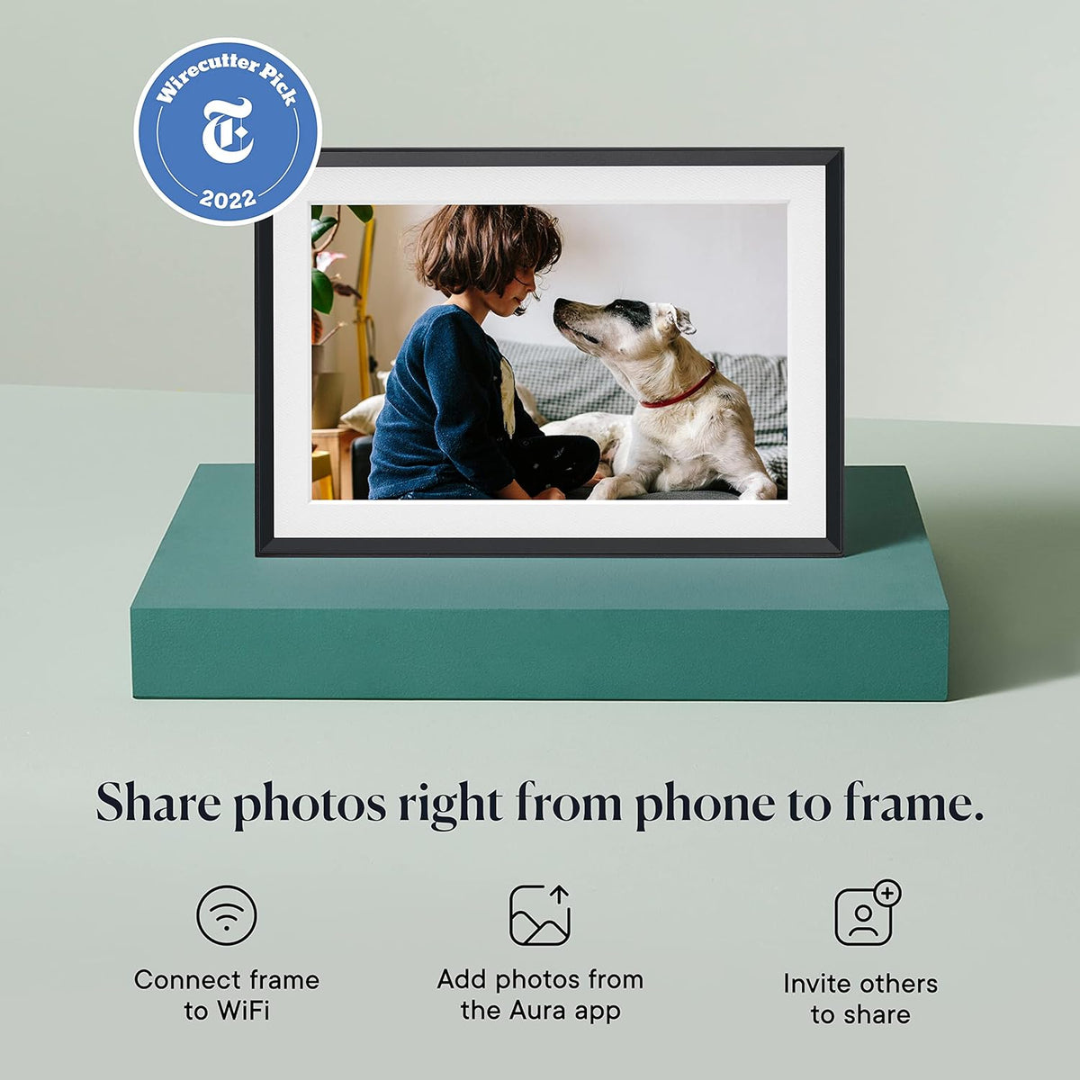10.1" WiFi Digital Picture Frame (Gravel with White Mat) C928230