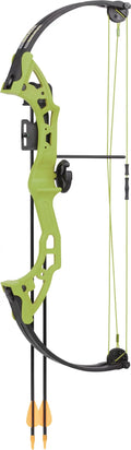 Green Youth Bow with Whisker Biscuit, Arrows, Armguard, and Arrow Quiver S315