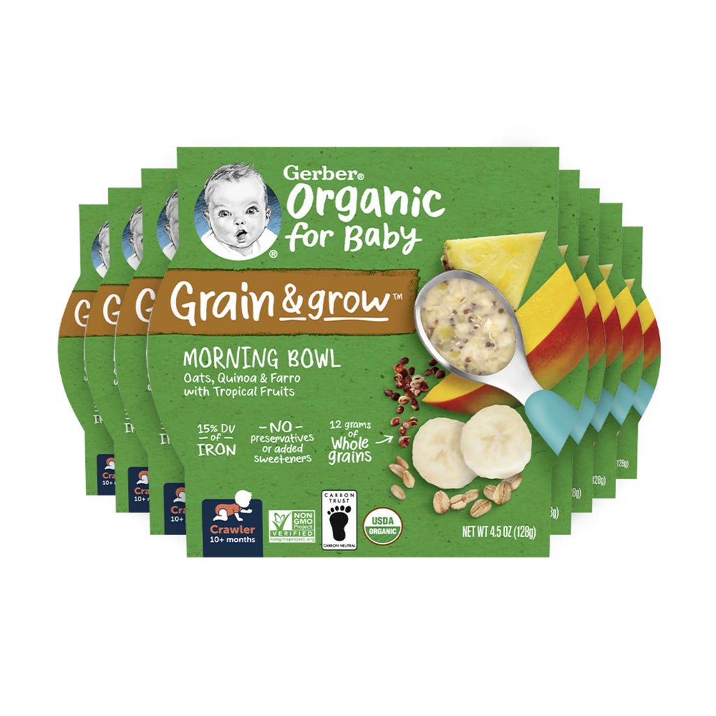 Organic Baby Oatmeal, Tropical Fruits, 4.5 oz (Pack of 8) M2947