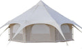 Beige 4 Season Cotton Canvas Bell Tent 8-10 Person I3118