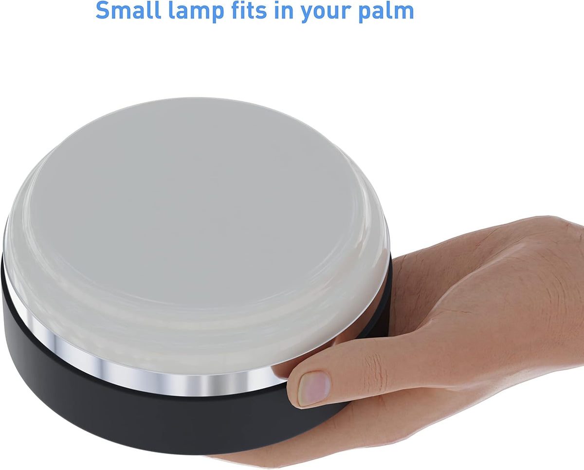Camping LED Lamp Lantern with USB Power Bank 10000 mAh 3400 Lumen 80W Portable with Magnet Black S302644