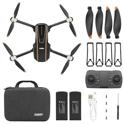 Brushless Motor Drone with Camera, 1080P HD Camera, 2 Batteries, Carrying Case D86195