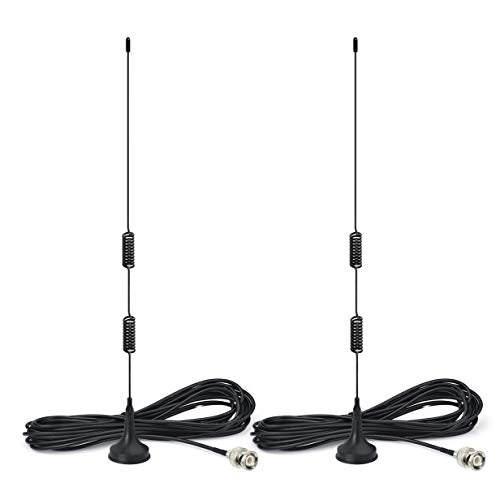 20-1300MHz Police Scanner Antenna Magnetic Base Antenna (2-Pack) R7624